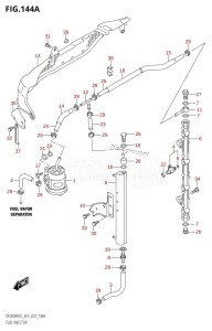 DF150AST From 15004F-140001 (E03)  2021 drawing FUEL INJECTOR