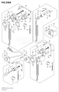 15004F-140001 (2021) 150hp E03-USA (DF150AST) DF150AST drawing OPT:SWITCH (020,021)