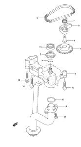 Outboard DF 250 drawing Oil Pump