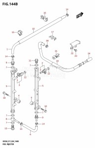 DF250T From 25003F-440001 (E11 - E40 E03)  2024 drawing FUEL INJECTOR (DF250ST)