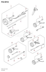 DF70 From 07001F-251001 (E01 E40)  2002 drawing OPT:METER (W,X,Y,K1,K2,K3,K4)