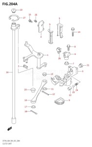 07003F-110001 (2011) 70hp E03-USA (DF70AT) DF70A drawing CLUTCH SHAFT