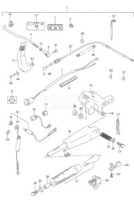 DF 9.9 drawing Tiller Handle