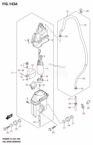 DF150AP From 15003P-440001 (E11)  2024 drawing FUEL VAPOR SEPARATOR (E11)