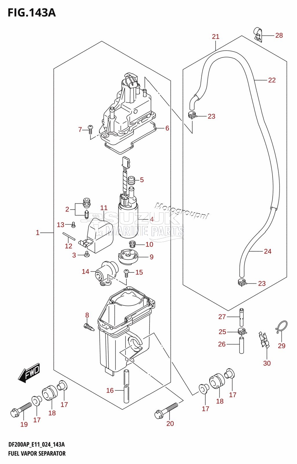 FUEL VAPOR SEPARATOR (E11)