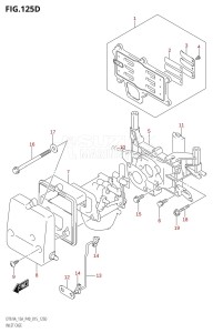 DT15A From 01503K-510001 (P36)  2015 drawing INLET CASE (DT9.9AK:P36)