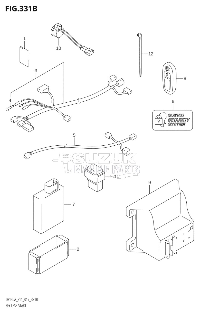 KEY LESS START (DF115AT:E11)