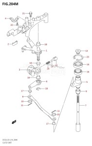 DF225Z From 22503Z-410001 (E01 E40)  2014 drawing CLUTCH SHAFT (DF250Z:E40)