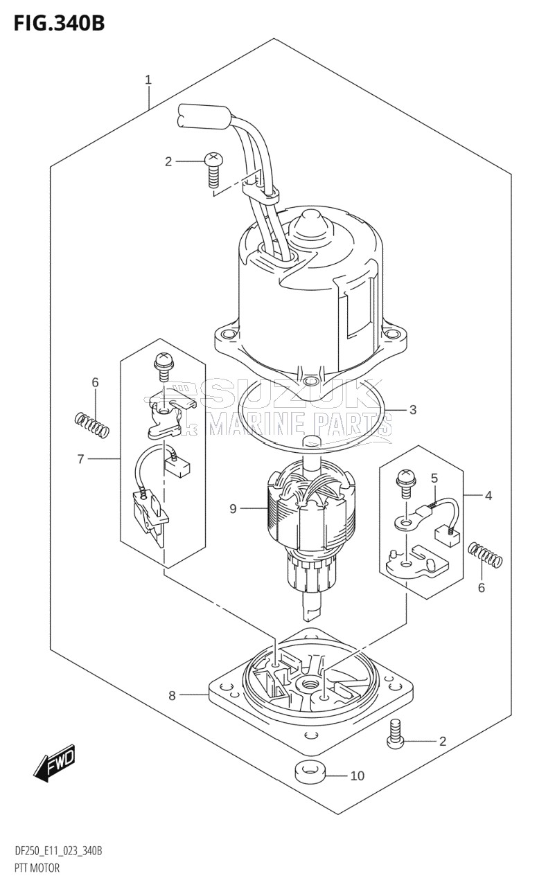 PTT MOTOR (X-TRANSOM,XX-TRANSOM)