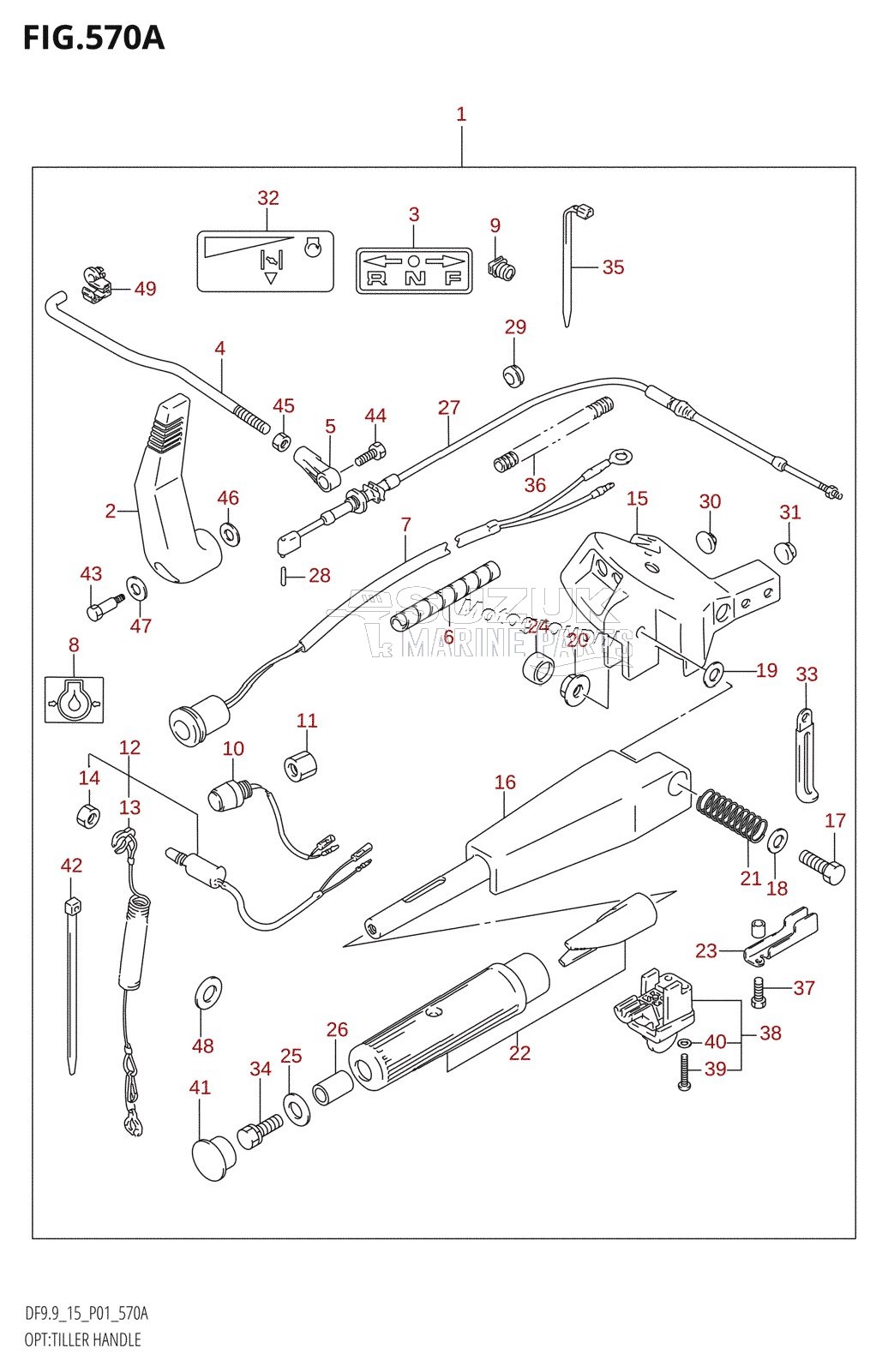 OPT:TILLER HANDLE (K4)