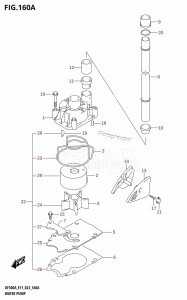 DF300A From 30002P-040001 (E01 E03 E40)  2020 drawing WATER PUMP (E01,E03,E11)