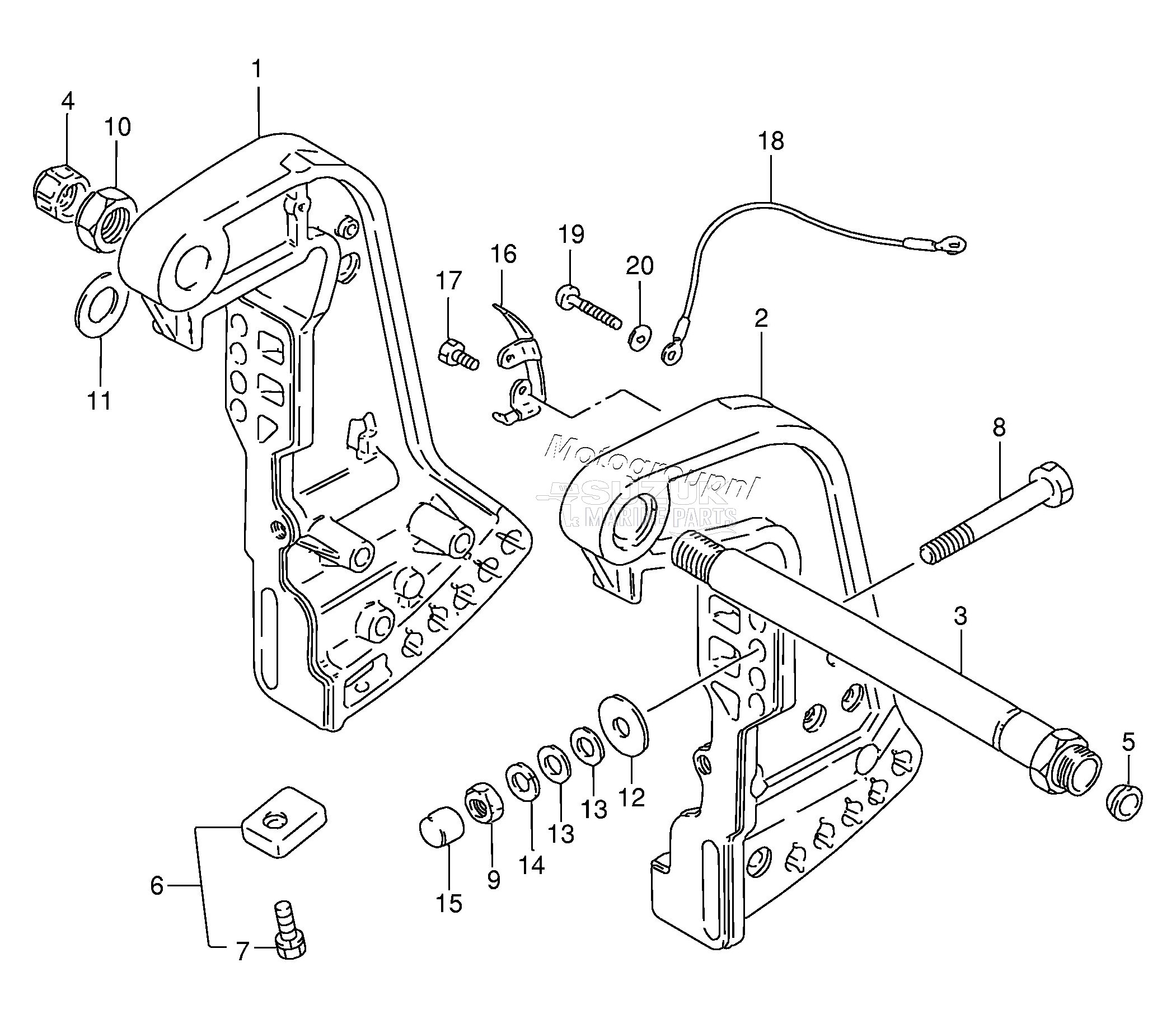 CLAMP BRACKET (DT60WQ)