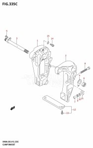 DF40A From 04003F-310001 (E03)  2013 drawing CLAMP BRACKET (DF60A:E03)