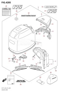 DF175ZG From 17502Z-510001 (E03)  2015 drawing ENGINE COVER (DF175ZG:E03)