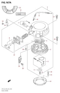 DT30 From 03005-410001 ()  2014 drawing RECOIL STARTER (DT25K:P36)