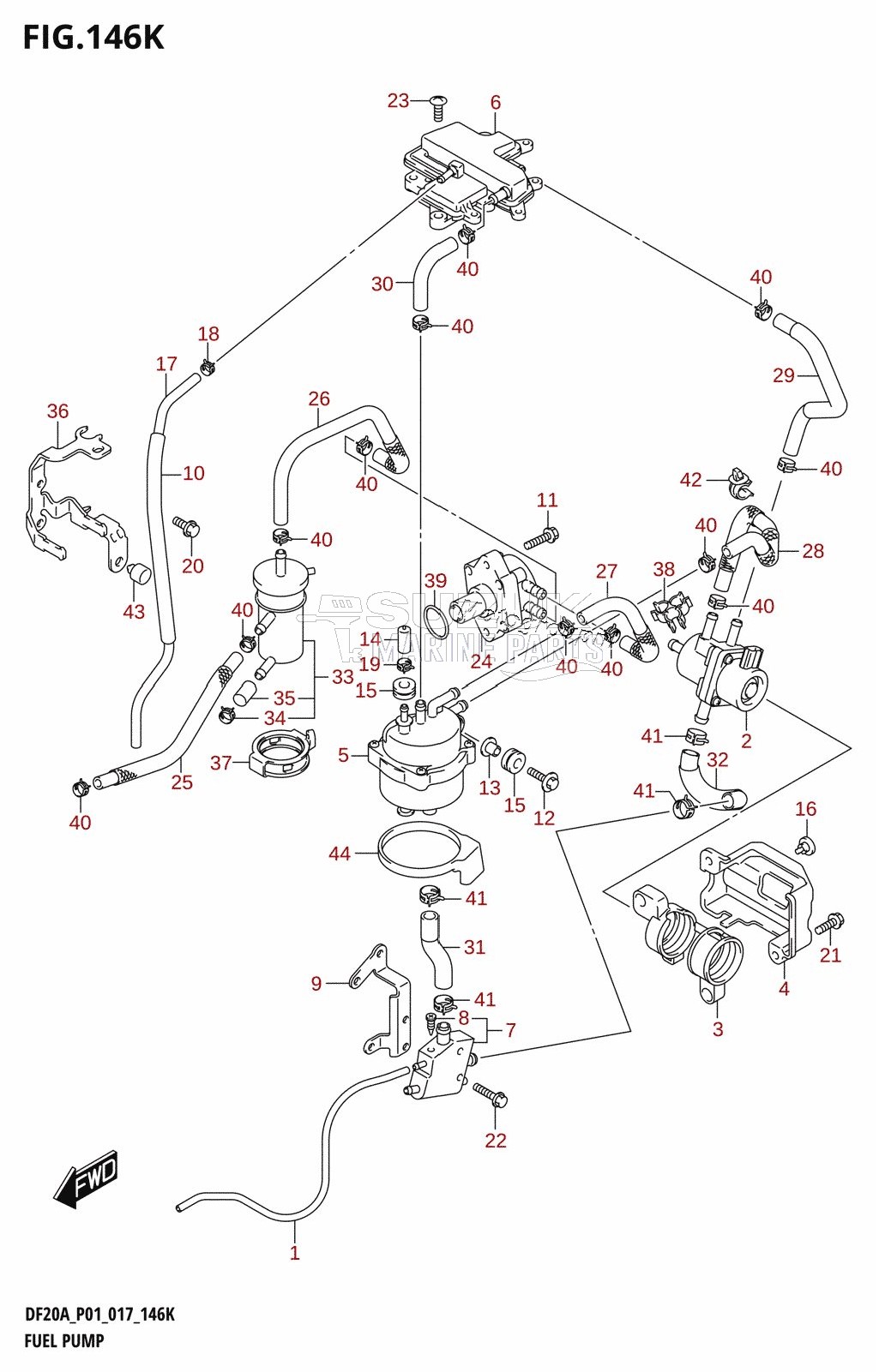 FUEL PUMP (DF20AR:P01)