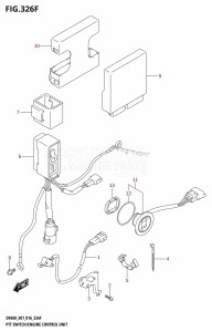 DF60A From 06003F-610001 (E01 E40)  2016 drawing PTT SWITCH /​ ENGINE CONTROL UNIT (DF50ATH:E01)