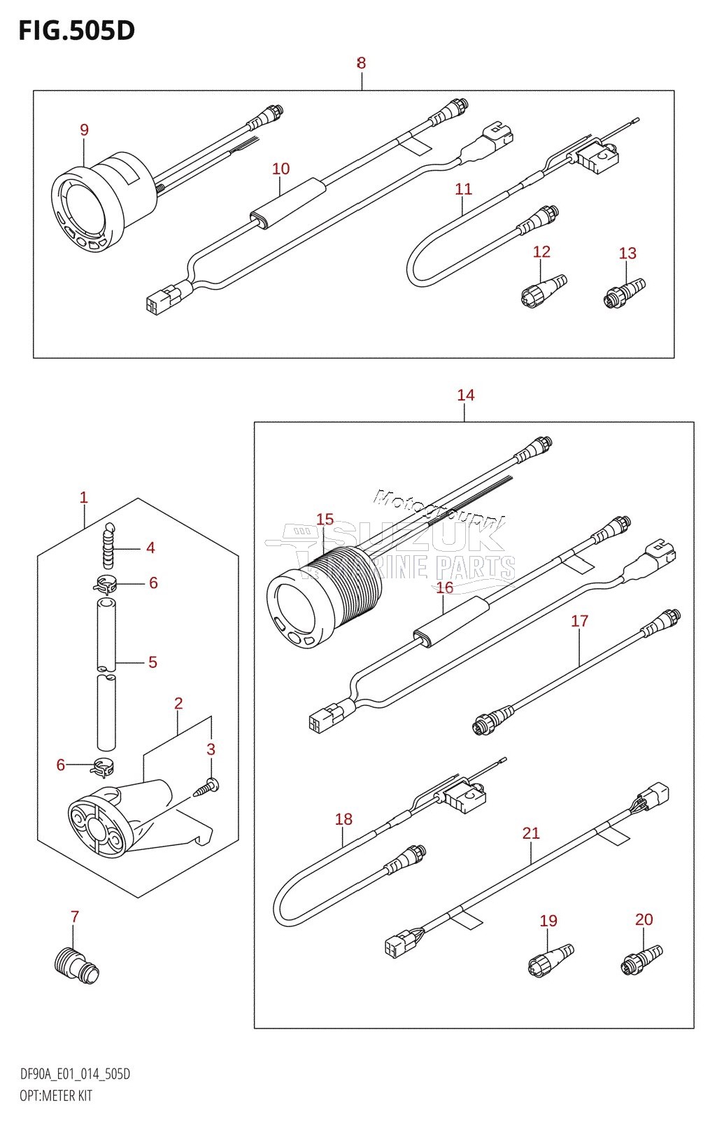 OPT:METER KIT (DF70ATH:E40)