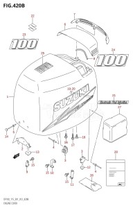 DF100 From 10002F-210001 (E01 E40)  2012 drawing ENGINE COVER (DF100T:E40)