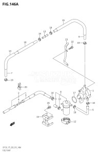 15002F-310001 (2013) 150hp E03-USA (DF150T) DF150 drawing FUEL PUMP