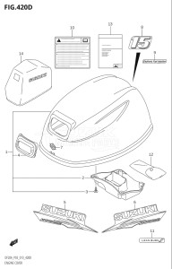 00995F-310001 (2013) 9.9hp P03-U.S.A (DF9.9B  DF9.9BR) DF9.9B drawing ENGINE COVER (DF15AR:P03)