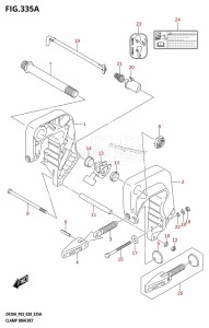 DF9.9B From 00995F-340001 (E03)  2023 drawing CLAMP BRACKET (DF9.9B,DF15A,DF20A)