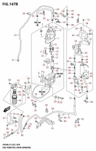 DF300B From 30003F-040001 (E11)  2020 drawing FUEL PUMP /​ FUEL VAPOR SEPARATOR (E40)