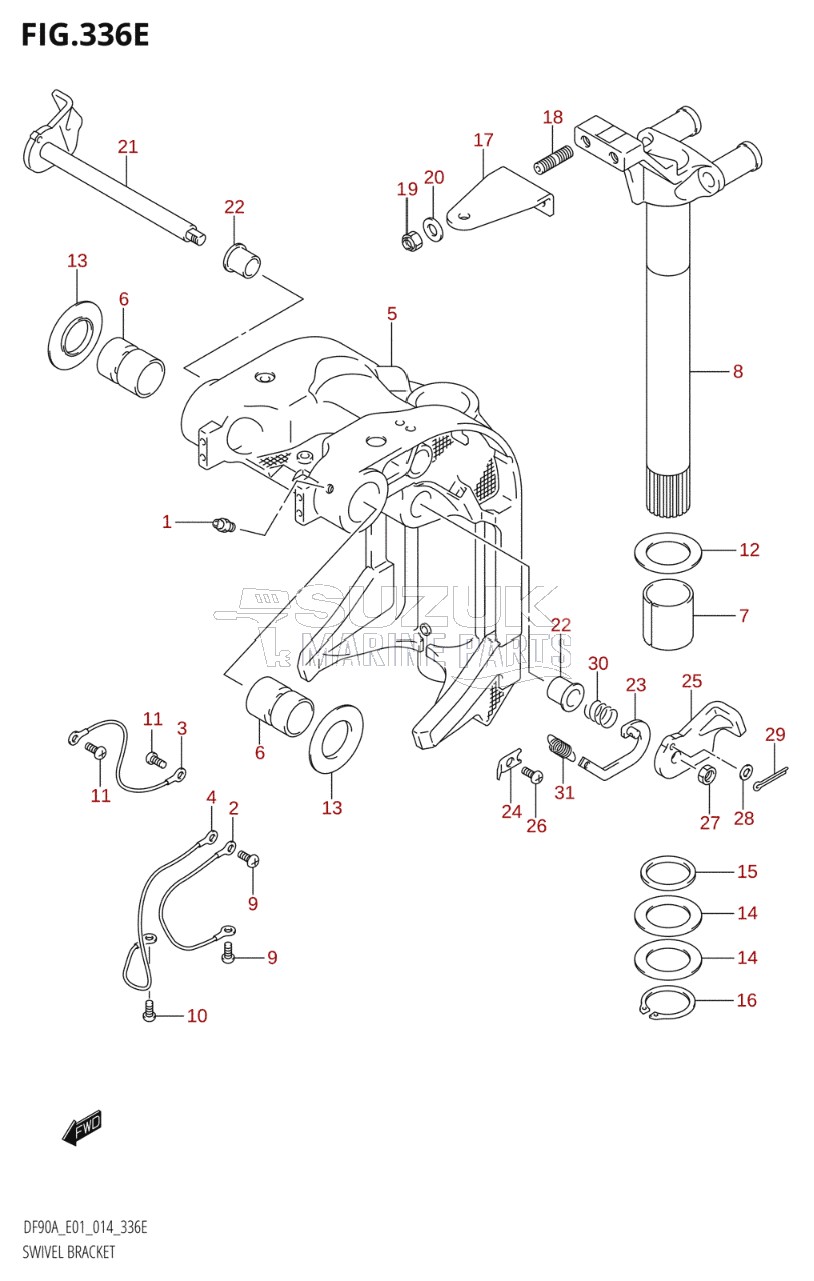 SWIVEL BRACKET (DF80A:E01)