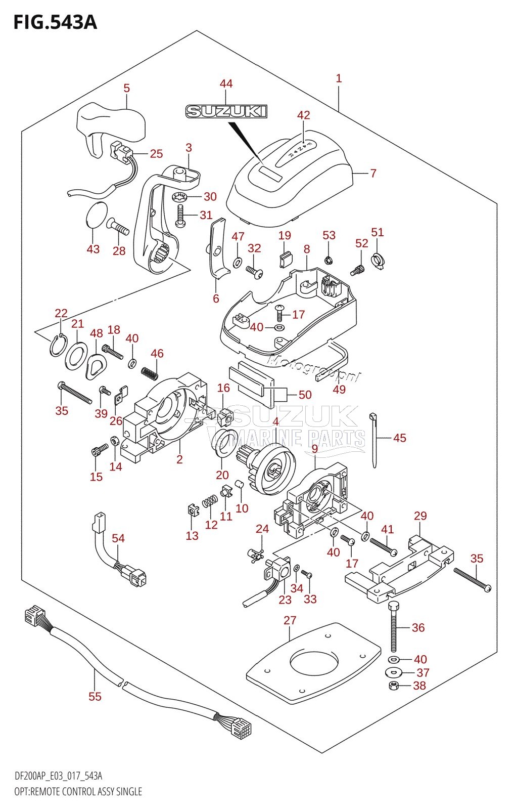 OPT:REMOTE CONTROL ASSY SINGLE