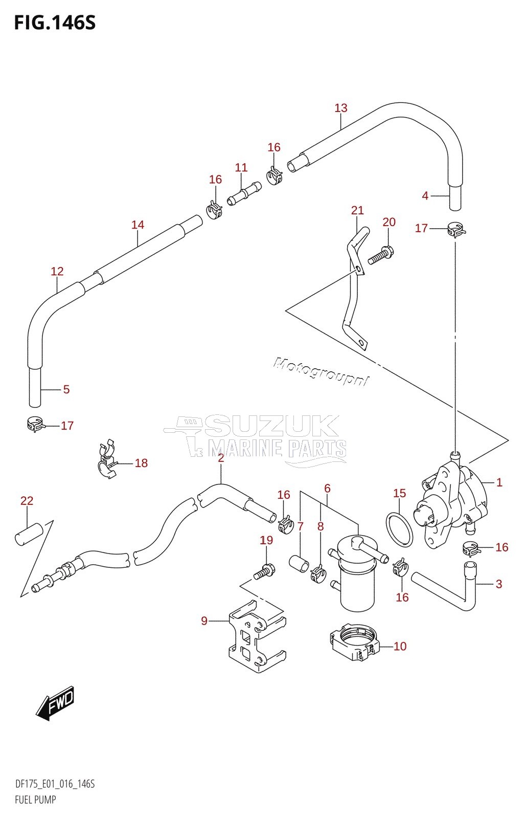 FUEL PUMP (DF175ZG:E40)