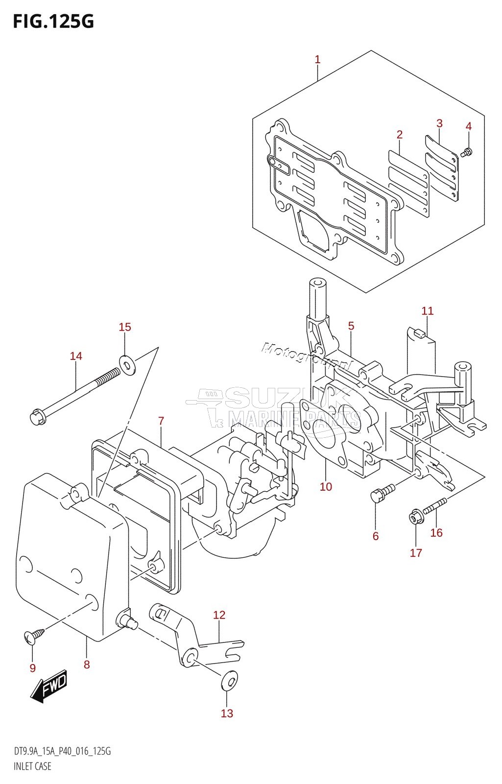 INLET CASE (DT15A:P36)