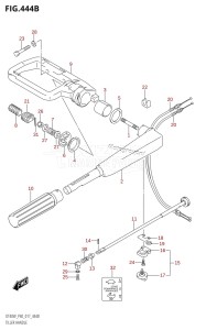 DT40 From 04005K-710001 ()  2017 drawing TILLER HANDLE (DT40W:P90)