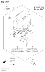 DF150AZ From 15003Z-040001 (E01 E40)  2020 drawing ENGINE COVER (DF175AT:E40,DF175AZ:E40)