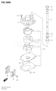 DF70A From 07003F-610001 (E01 E40)  2016 drawing WATER PUMP (DF90ATH:E40)