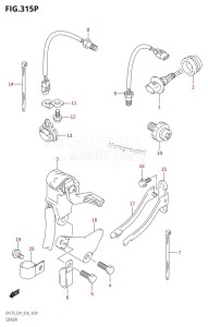 DF175Z From 17502Z-410001 (E01 E40)  2014 drawing SENSOR (DF175Z:E40)