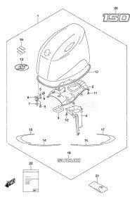 DF 150AS drawing Engine Cover