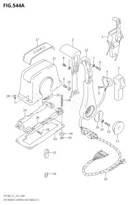 11503F-610001 (2016) 115hp E01 E03 E11 E40-Gen. Export1 and 2 USA (DF115AT) DF115A drawing OPT:REMOTE CONTROL ASSY SINGLE (1)