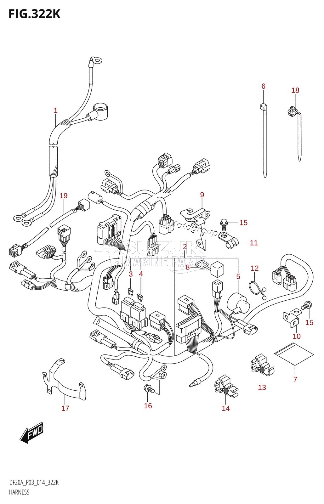 HARNESS (DF20AT:P03)