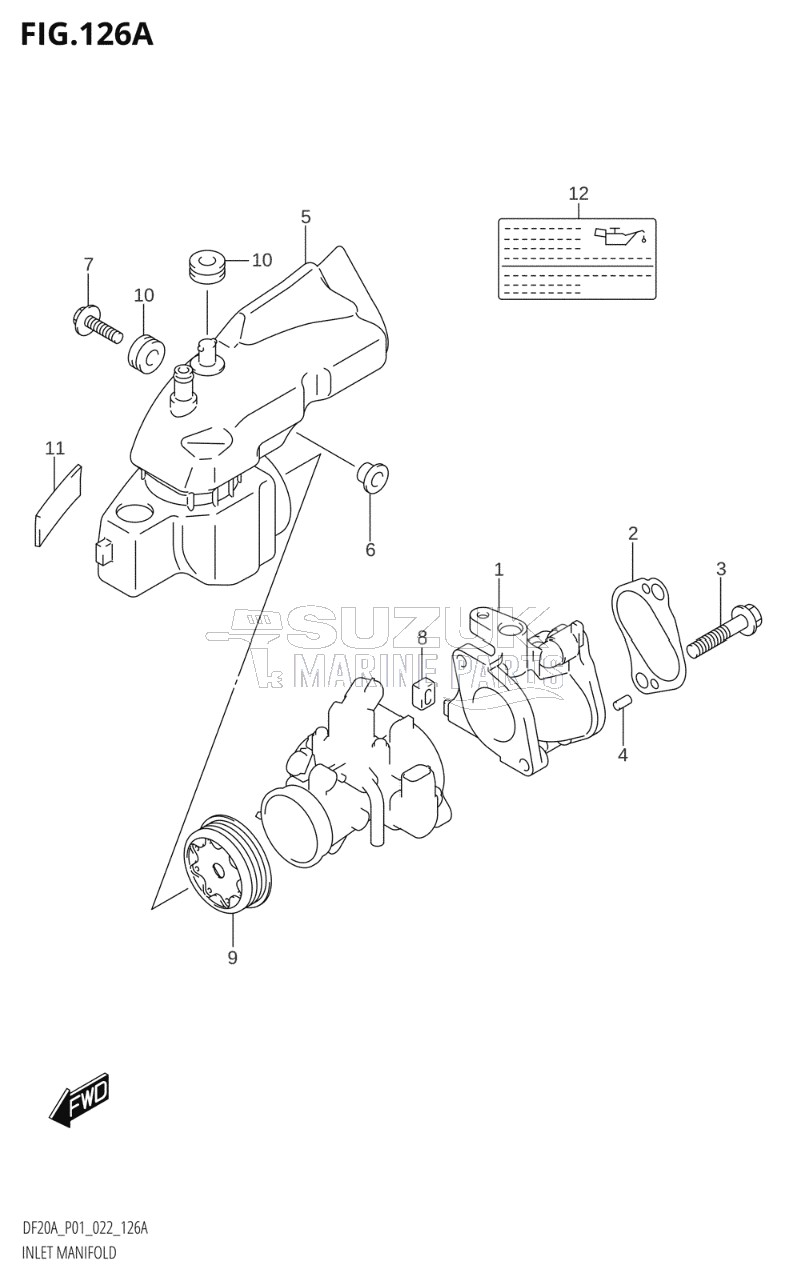 INLET MANIFOLD (DF9.9B,DF9.9BR,DF9.9BT,DF9.9BTH)