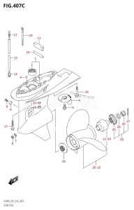 DF80A From 08002F-610001 (E01 E40)  2016 drawing GEAR CASE (DF70ATH:E01)