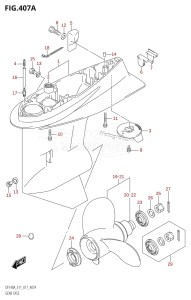 DF115AZ From 11503Z-710001 (E11 E40)  2017 drawing GEAR CASE (DF100AT:E11)