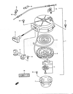 DT 5 drawing Recoil Starter