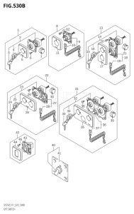 25003F-040001 (2020) 250hp E01 E03 E40-Gen. Export 1 - USA (DF250T  DF250T) DF250 drawing OPT:SWITCH (022,023)