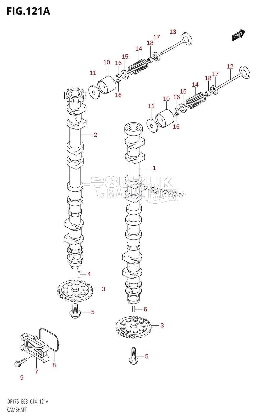 CAMSHAFT (DF150T:E03)