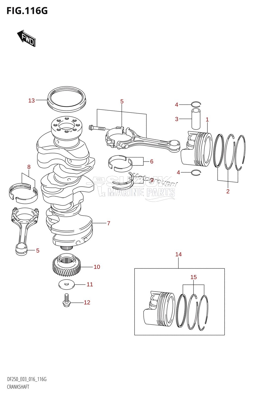 CRANKSHAFT (DF250ST:E03)