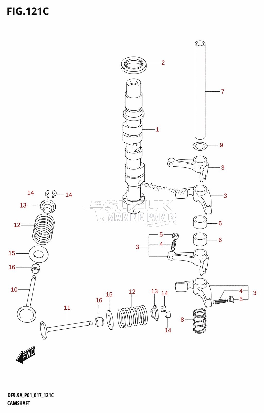 CAMSHAFT (DF9.9A:P01)