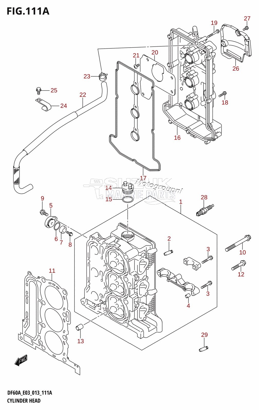 CYLINDER HEAD (DF40A:E03)