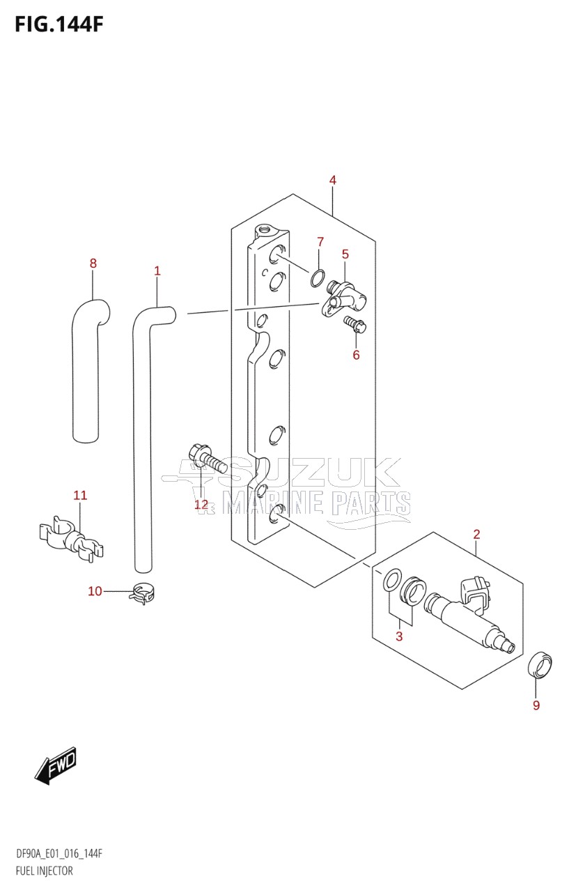 FUEL INJECTOR (DF80A:E40)