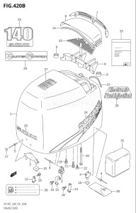 14002F-210001 (2012) 140hp E01 E40-Gen. Export 1 - Costa Rica (DF140T) DF140 drawing ENGINE COVER (K3,K4,K5,K6,K7,K8,K9)