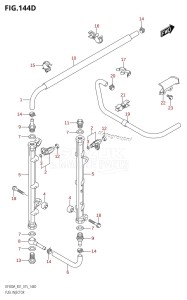 DF300A From 30002P-510001 (E01 E40)  2015 drawing FUEL INJECTOR (DF250A:E40)